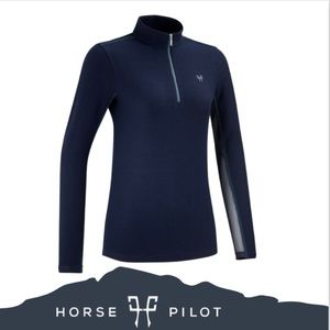 Riding shirt - Horse pilot tech sun shirt Navy